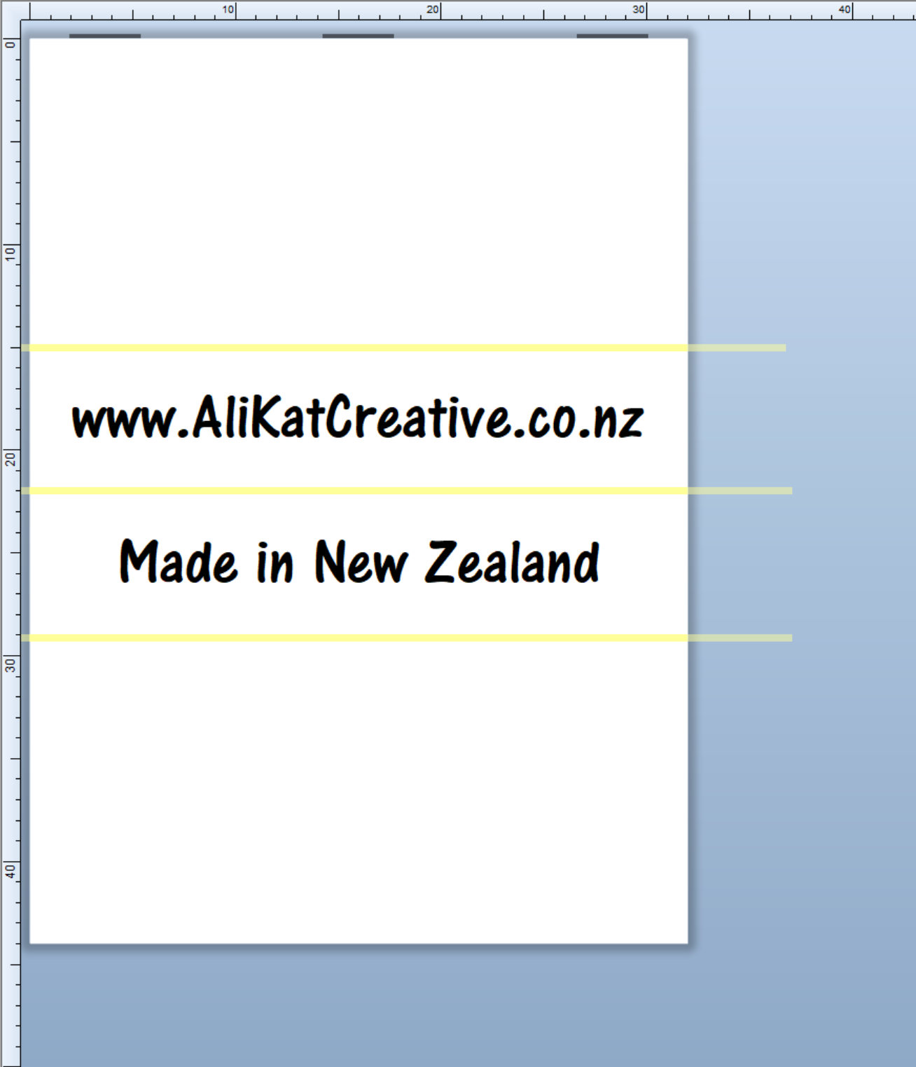 CUSTOM LABELS - Alison McCabe