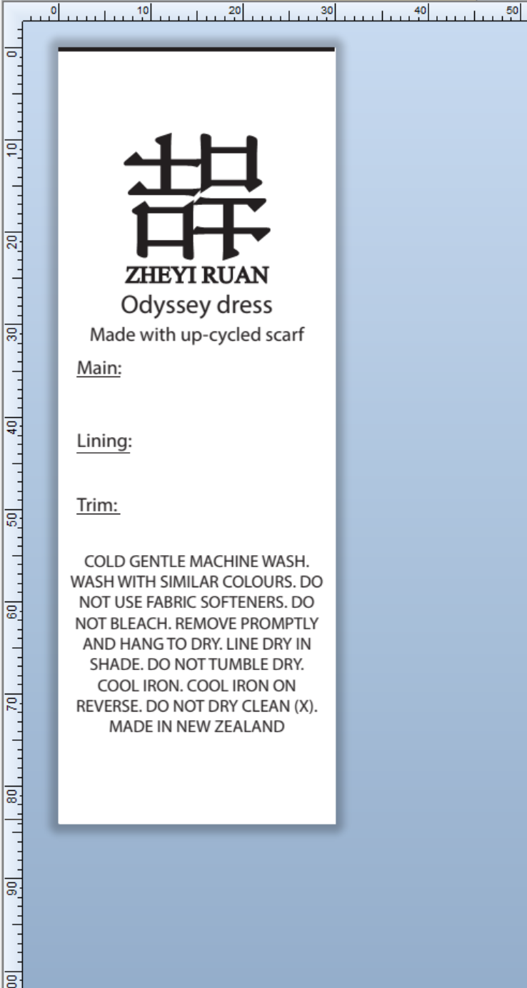 CUSTOM LABELS / Jenny Ruan