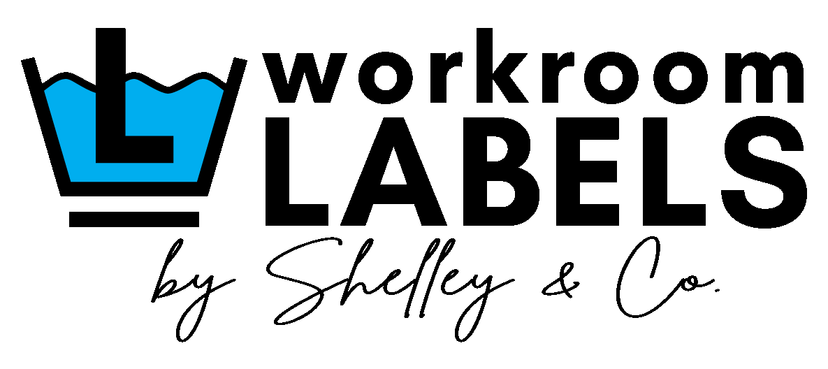 Workroom Labels by Shelley & Co. - Custom Fabric Labels for Clothing