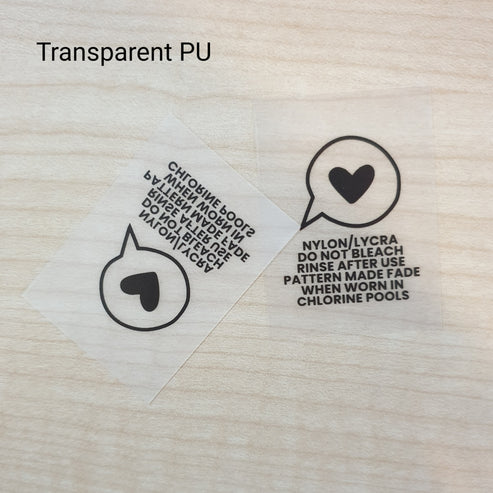 Courier the samples (shipping added at checkout) / TPU - Transparent PU swimwear tape