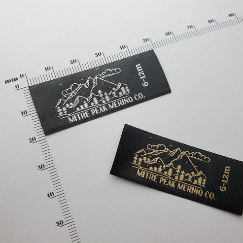 Black Satin / 19mm / Labels use between 45mm to 84mm per label