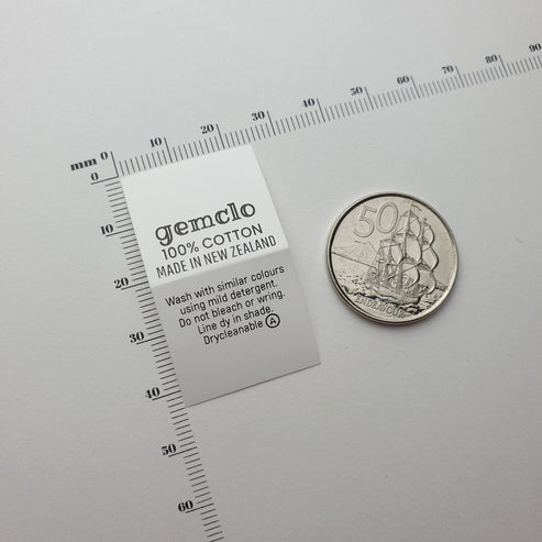 25mm / SHORT - Up to 44mm per label (max 22mm folded height)