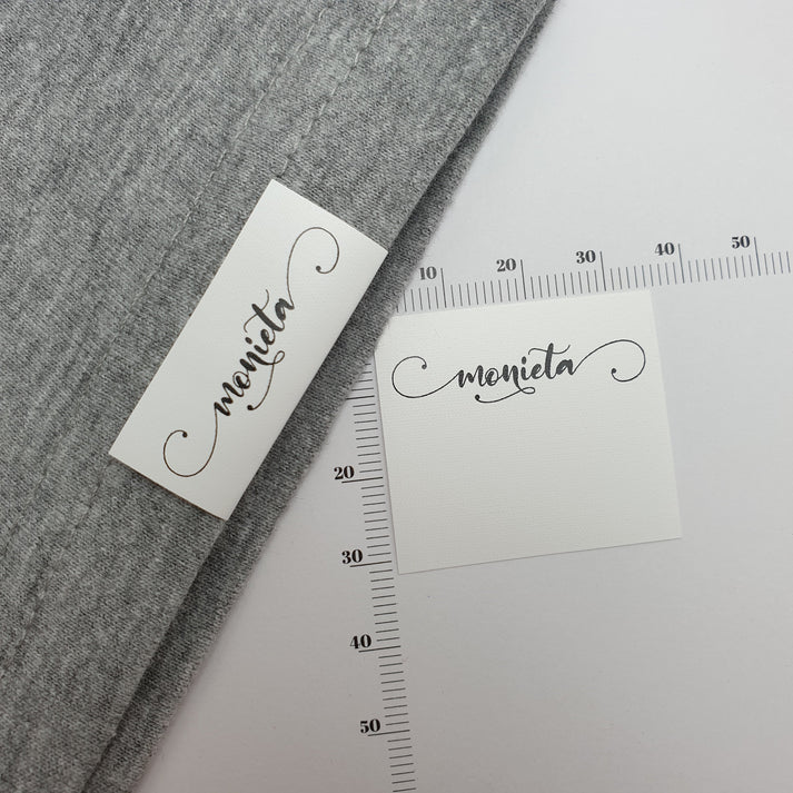 White Polytape / 35mm / SHORT - Up to 44mm per label (max 22mm folded height)