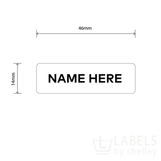 #22 - IRON ON RECTANGLE NAME LABELS